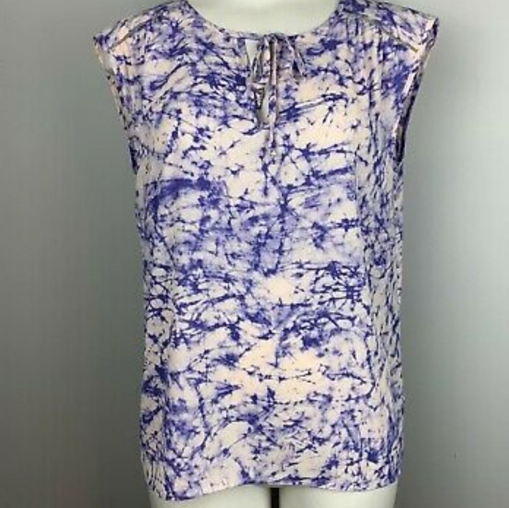 Juicy Couture Top Size L Tie-Dye Peasant Top - Picture 4 of 11